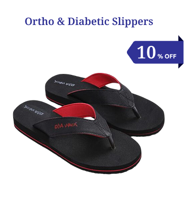Ortho & diabetic slippers - 10% discount
