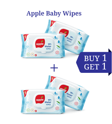 Apple baby wipes buy 1 get 1