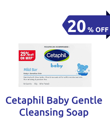 20% OFF on Cetaphil Baby Gentle Cleansing Soap!